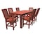 Highwood Usa Lehigh 7pc Rectangular Counter Height Outdoor Patio Furniture Dining Set 84 x 42 AD-ST7LH2CO5BA-RED - alternate 1